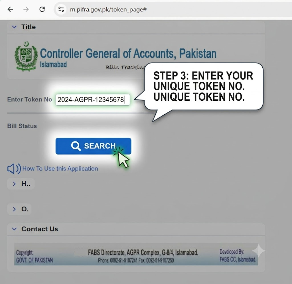 How To Check PIFRA Bill Status