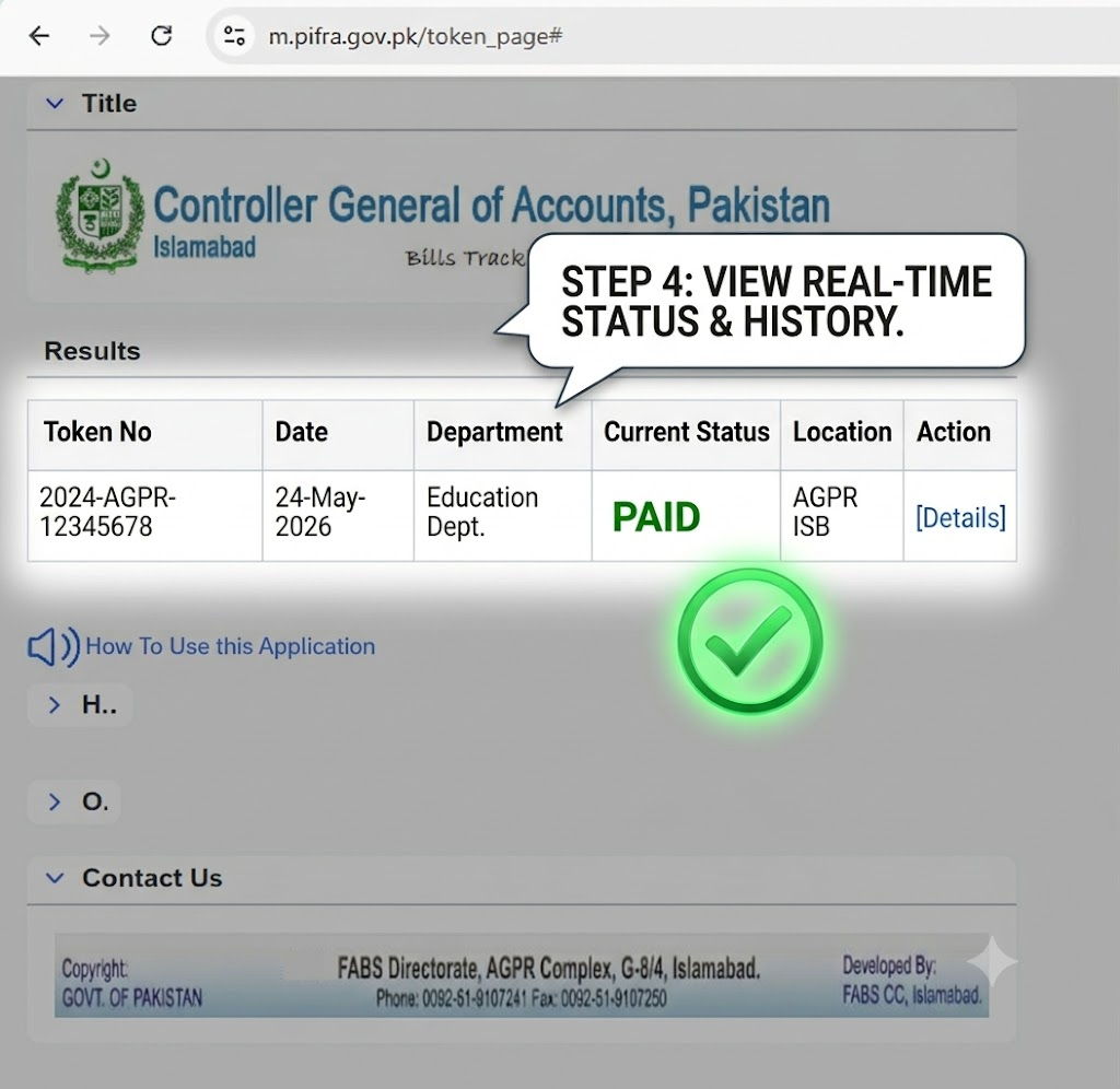 How To Check PIFRA Bill Status: AGPR Bill & Advance Online Tracking