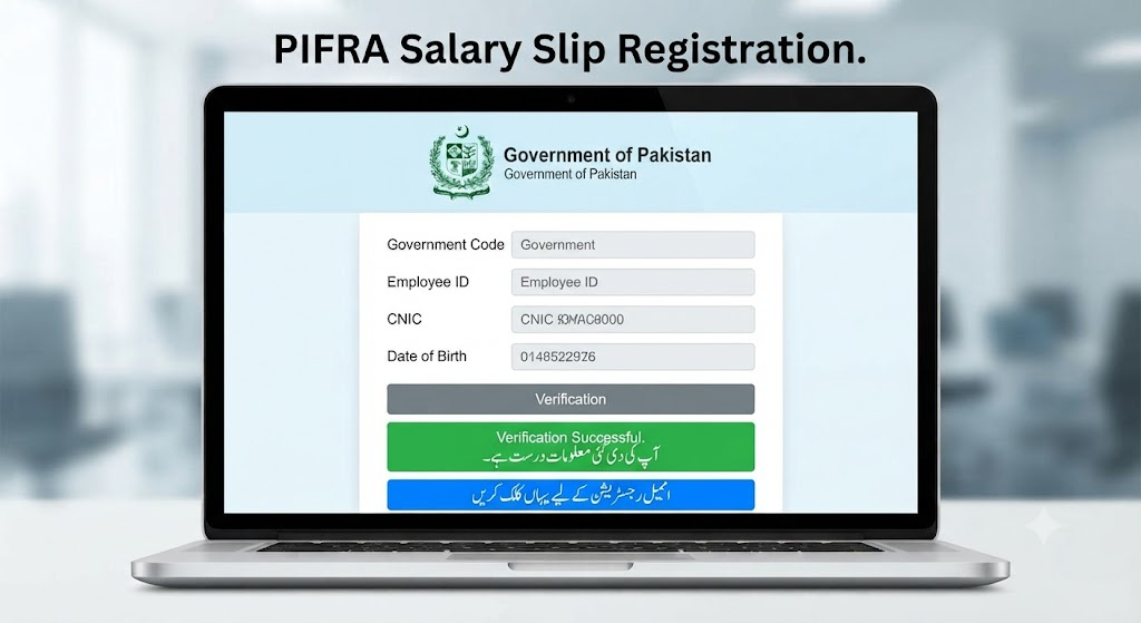 PIFRA Email Registration for Government Employees: Access Your Salary Slips Online